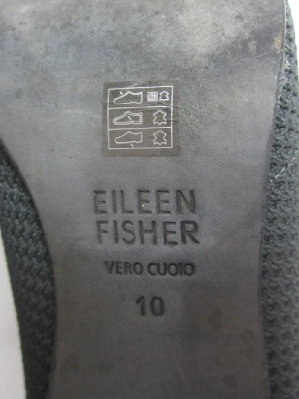 Eileen Fisher Graphite Gray Size 10 Women's Kiss Stretch Knit Pump Suede Leather